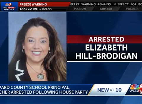 Roosevelt Elementary School principal's mugshot